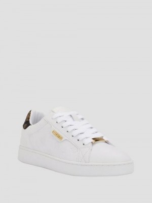 Guess Renzy Debossed Logo Low-Top Sneakers Albi | GUESS-SN29496