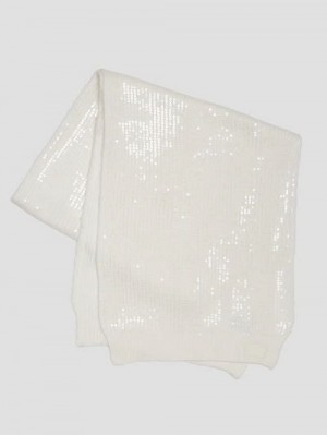 Guess Riley Sequin Sweater Scarf Albi | GUESS-SN30183