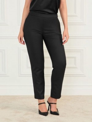 Guess Roberta Wool-Blend Pant Negrii | GUESS-SN28245