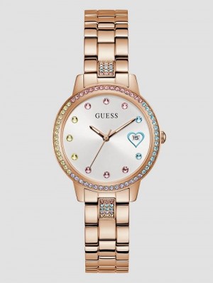 Guess Rose Gold-Tone Analog Watch Roz Aurii | GUESS-SN29986