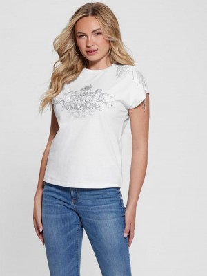 Guess Royal Fringe Top Albi | GUESS-SN27168