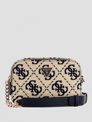 Guess Ruma Quattro G Camera Crossbody Albastri | GUESS-SN28692