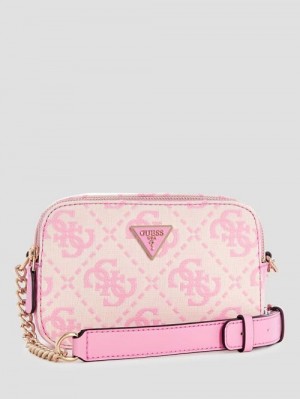 Guess Ruma Quattro G Camera Crossbody Roz | GUESS-SN28965