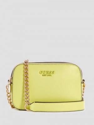 Guess Sarita Camera Crossbody Galbeni | GUESS-SN28955