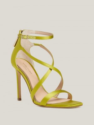 Guess Satin Strappy Heel Verzi | GUESS-SN29830