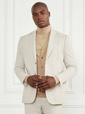Guess Sean Notched Blazer Bej | GUESS-SN30758