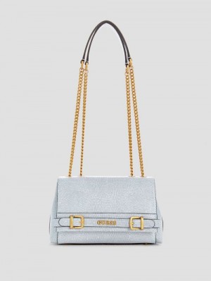 Guess Sestri Convertible Crossbody Albastri | GUESS-SN28852