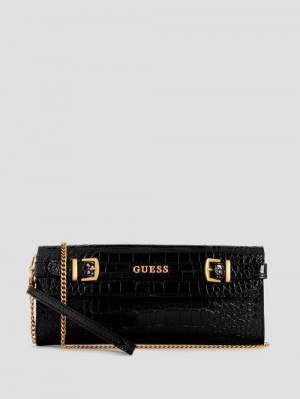 Guess Sestri Embossed Clutch Negrii | GUESS-SN28816