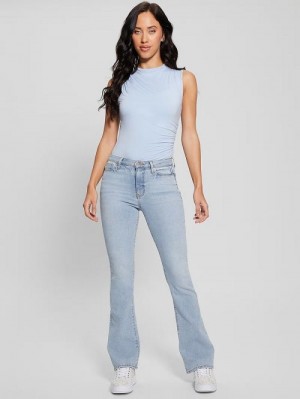 Guess Sexy Flare Skinny Jeans Albastri | GUESS-SN26581