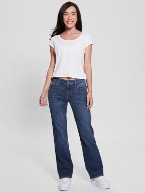Guess Sexy Straight Jeans Albastri | GUESS-SN26602
