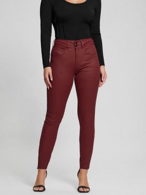 Guess Shape Up High-Rise Skinny Jeans Rosii | GUESS-SN26574