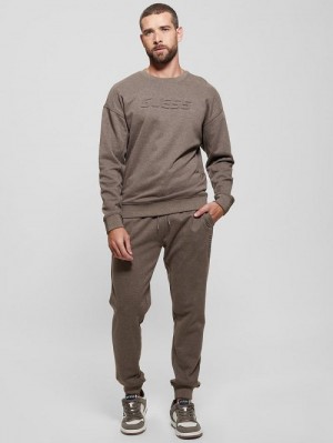 Guess Sheen Cuffed Pants Maro | GUESS-SN31577