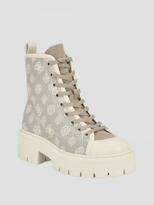 Guess Shutter Peony Utility Boots Bej | GUESS-SN29944