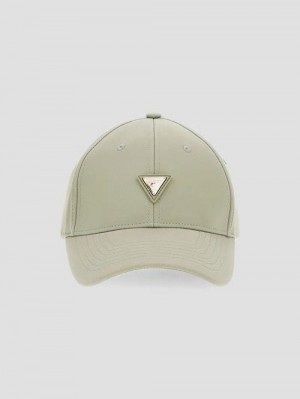 Guess Signature Triangle Baseball Hat Verzi | GUESS-SN30177