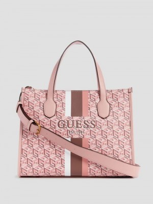 Guess Silvana G Cube Tote Roz | GUESS-SN29392
