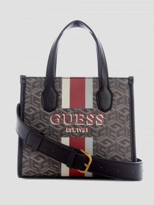 Guess Silvana Mini Totes Negrii | GUESS-SN29469