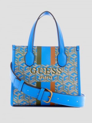 Guess Silvana Mini Totes Turcoaz | GUESS-SN28803