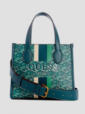 Guess Silvana Mini Totes Verzi | GUESS-SN29359
