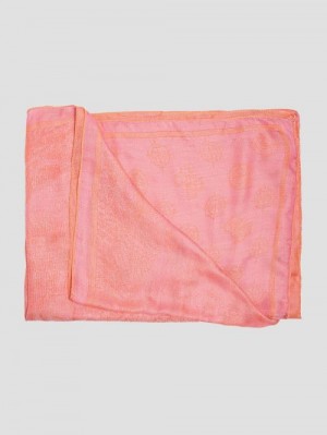 Guess Silvana Quattro G Scarf Roz | GUESS-SN30190