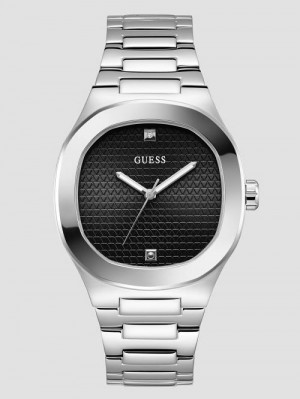Guess Silver-Tone Analog Watch Argintii | GUESS-SN31667