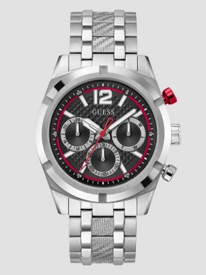 Guess Silver-Tone Chronograph Watch Aurii | GUESS-SN31638