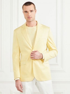 Guess Single Breasted Blazer Galbeni | GUESS-SN30729