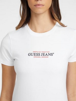 Guess Slim American Tradition Tee Albi | GUESS-SN27092
