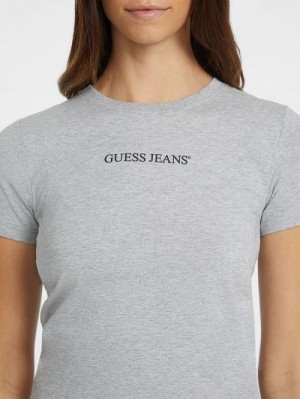 Guess Slim Logo Tee Gri | GUESS-SN27124