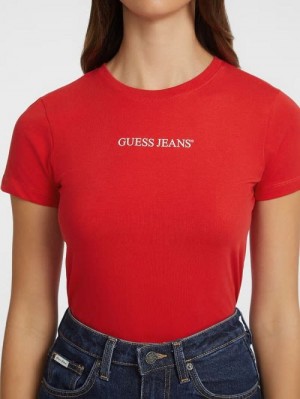 Guess Slim Logo Tee Rosii | GUESS-SN27202