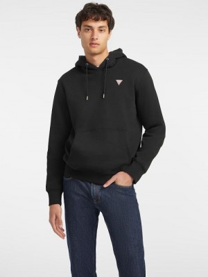 Guess Slim Mini Triangle Hoodie Negrii | GUESS-SN31530