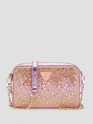 Guess Sofia Crystal Mini Crossbody Roz | GUESS-SN28951
