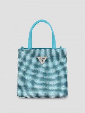 Guess Sofia Crystal Tote Albastri | GUESS-SN29372