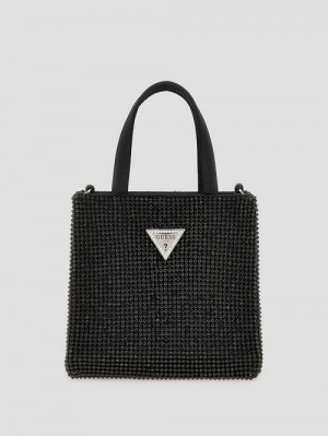 Guess Sofia Crystal Tote Negrii | GUESS-SN29415
