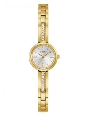 Guess Sofia Gold-Tone Crystal Analog Watch Aurii | GUESS-SN30022