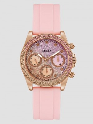Guess Sparkling Pink Limited-Edition Watch Roz | GUESS-SN30041
