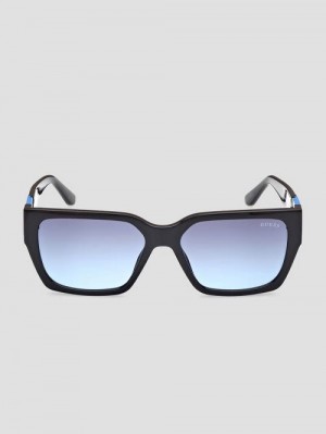 Guess Square Sunglasses and Fabric Chain Set Albastri | GUESS-SN30071