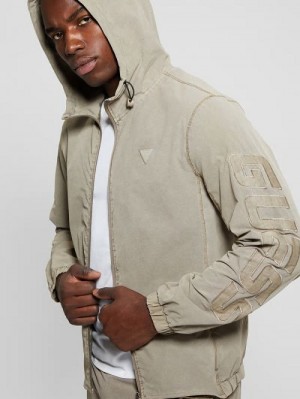 Guess Steno Hooded Jacket Bej | GUESS-SN31548