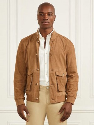 Guess Suede Flight Jacket Maro | GUESS-SN30838