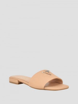 Guess Tamed Triangle Sandals Bej | GUESS-SN29696