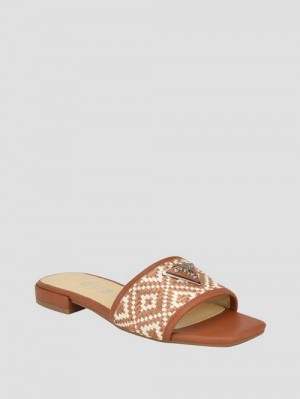 Guess Tamsen Slide Sandals Maro | GUESS-SN29620