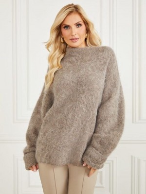 Guess Tanya Furry Sweater Maro | GUESS-SN27524