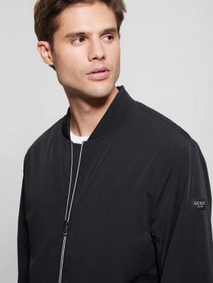 Guess Tech-Stretch Flight Jacket Negrii | GUESS-SN30738