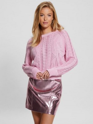 Guess Theodora Cable-Knit Sweater Roz | GUESS-SN27622