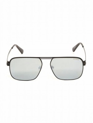 Guess Top Bar Aviator Sunglasses Negrii | GUESS-SN31822