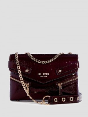 Guess Trissa Convertible Crossbody Rosii | GUESS-SN28663