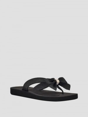 Guess Tuta Bowtie Sandals Negrii | GUESS-SN29709
