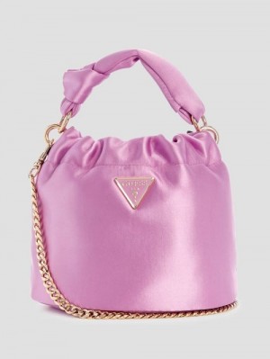 Guess Twiller Top Handle Pouch Bag Roz | GUESS-SN28973