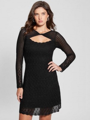 Guess Twisted Kellie Dress Negrii | GUESS-SN26762