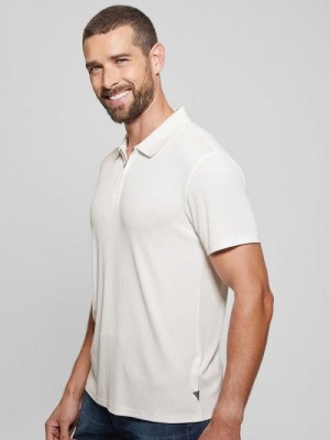 Guess Union Rib Knit Polo Albi | GUESS-SN31317