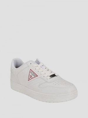 Guess Uveni Faux-Leather Sneakers Albi | GUESS-SN31884
